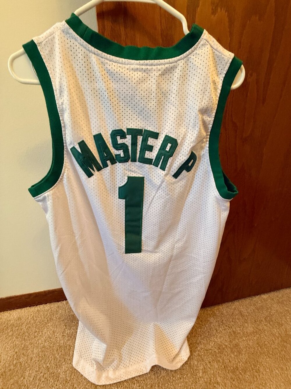 Master P No Limit #1 Hip Hop Basketball Jersey White Medium